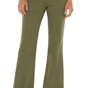 Liverpool Green Flare Wide Leg Jeans High-Rise